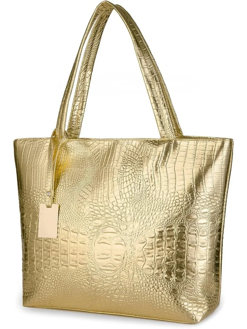Stylish Crocodile Satchel Tote Bag for Women - Large Shoulder Handbag & Wallets